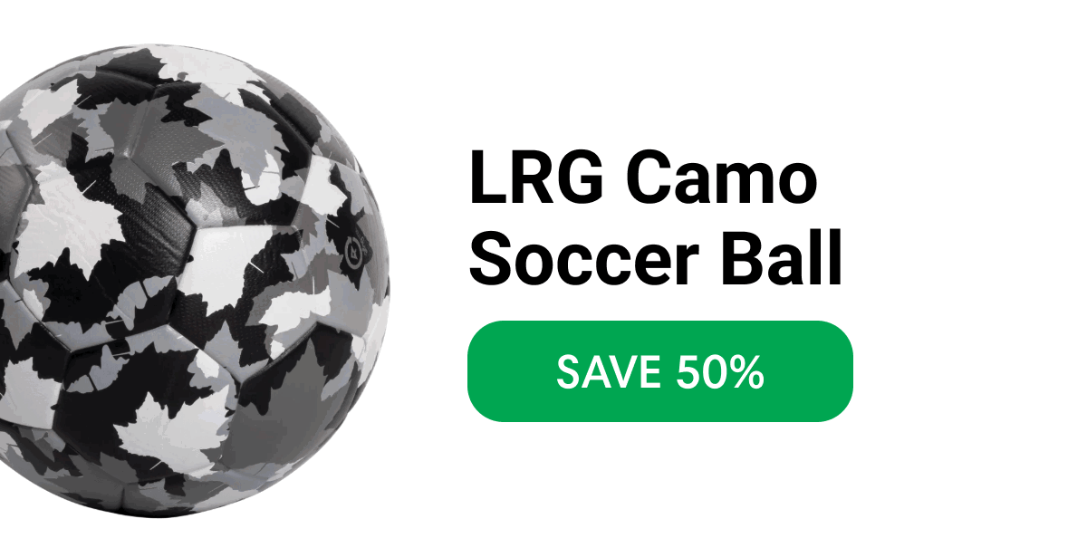 LRG Camo Soccer Ball SAVE 50%