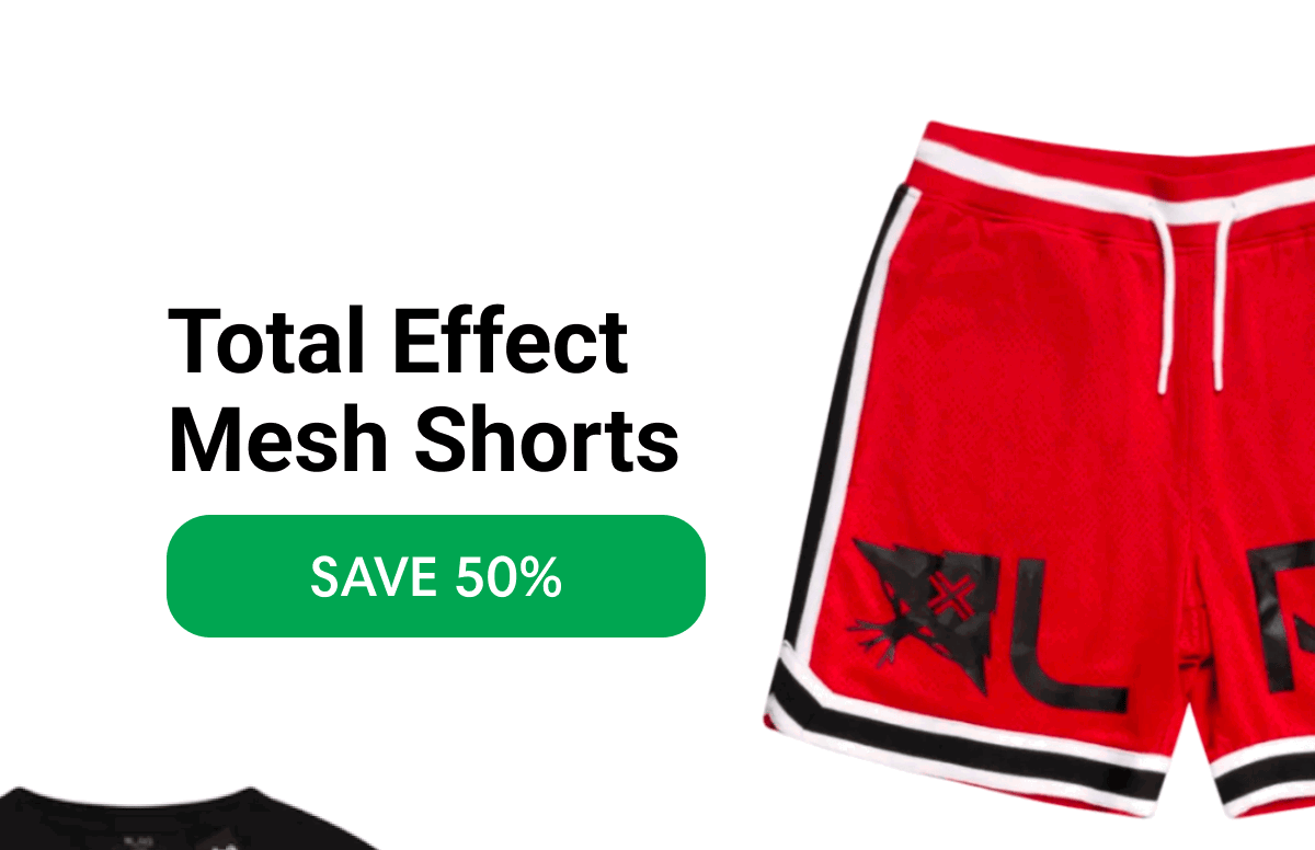 Total Effect Mesh Shorts SAVE 50%