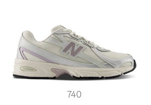 New Balance 740 Sneakers in Off-White/Lilac