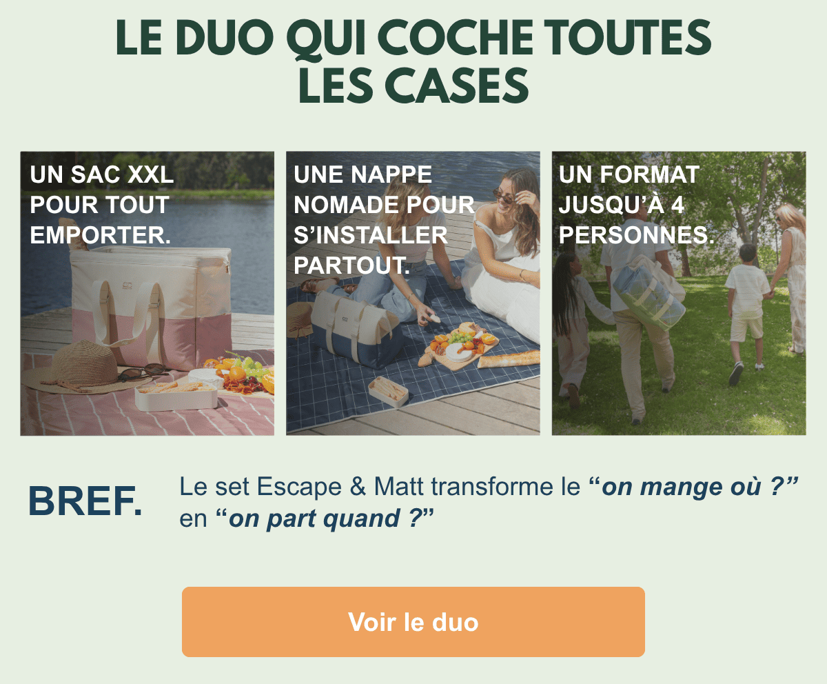 Visuels arguments du set pique nique 