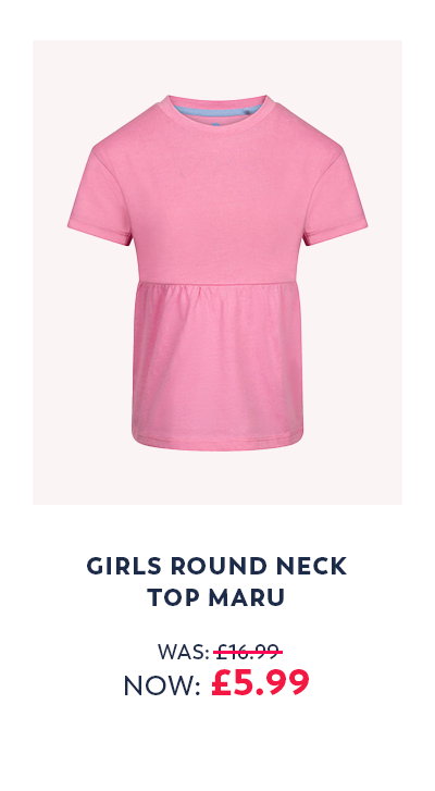 Girls Round Neck Top Maru