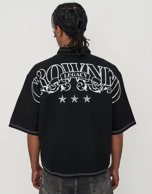 Crowned Legacy Cropped Short Sleeve Shirt