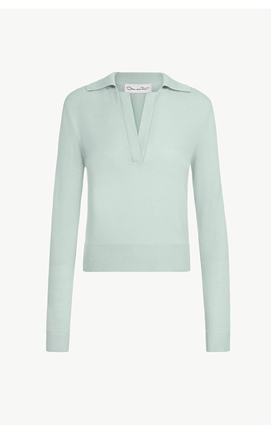 Wool Polo Pullover