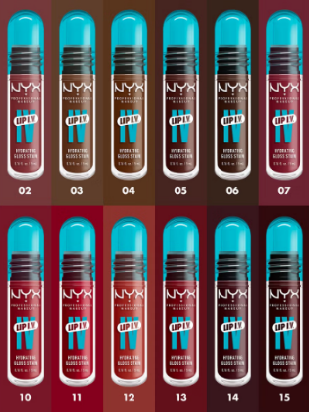 NYX Professional Make Lip IV Hydrating Gloss Stain (Various Shades)