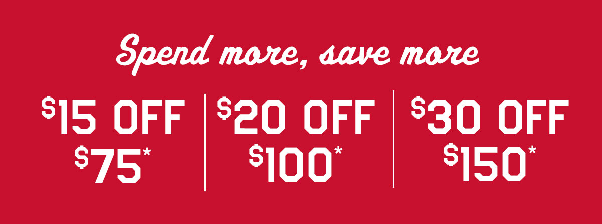 up to $30 off*