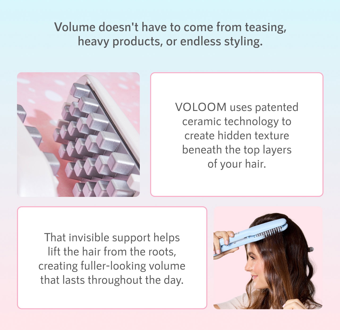 Volume doesn't have to come from teasing, heavy products, or endless styling.