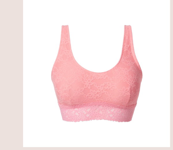 Unlined Scoop Bralette Conch Shell