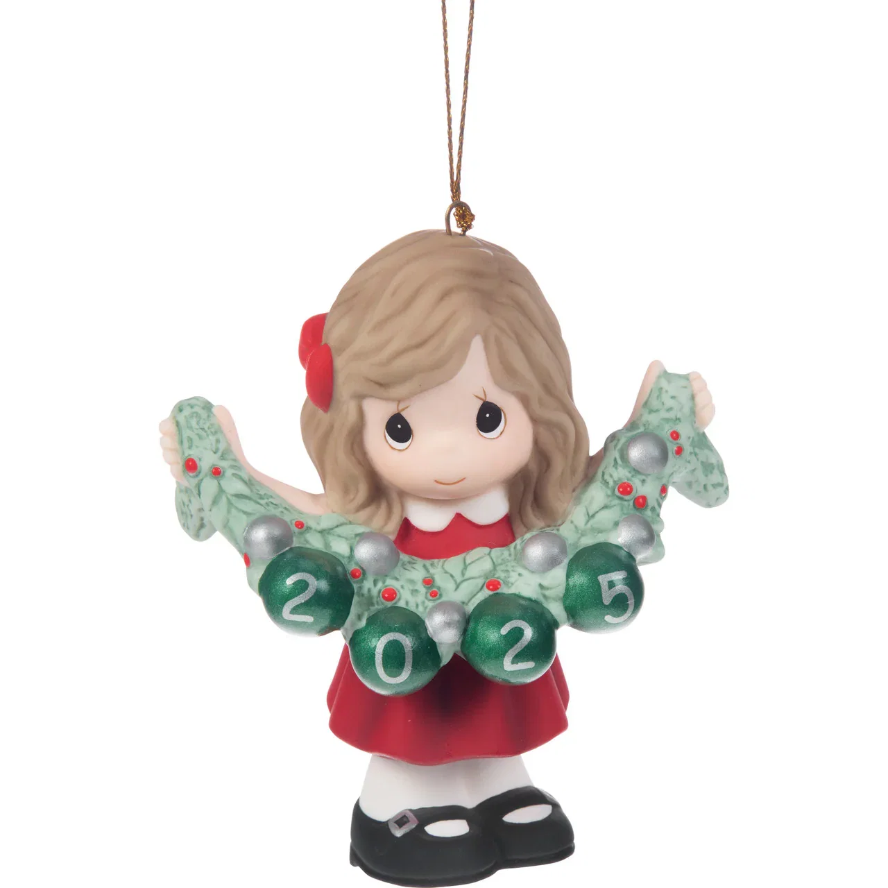 Image of Deck The Halls 2025 Dated Girl Ornament