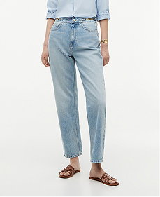 Flag Horsebit Regular Tapered Ankle Jeans