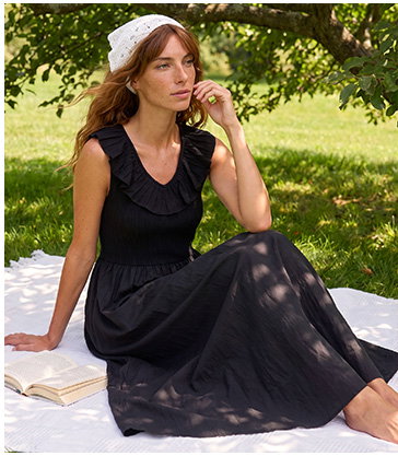 Frill Detail Midi Dress