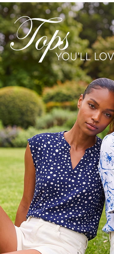 Polka Dot Print Stretch Top