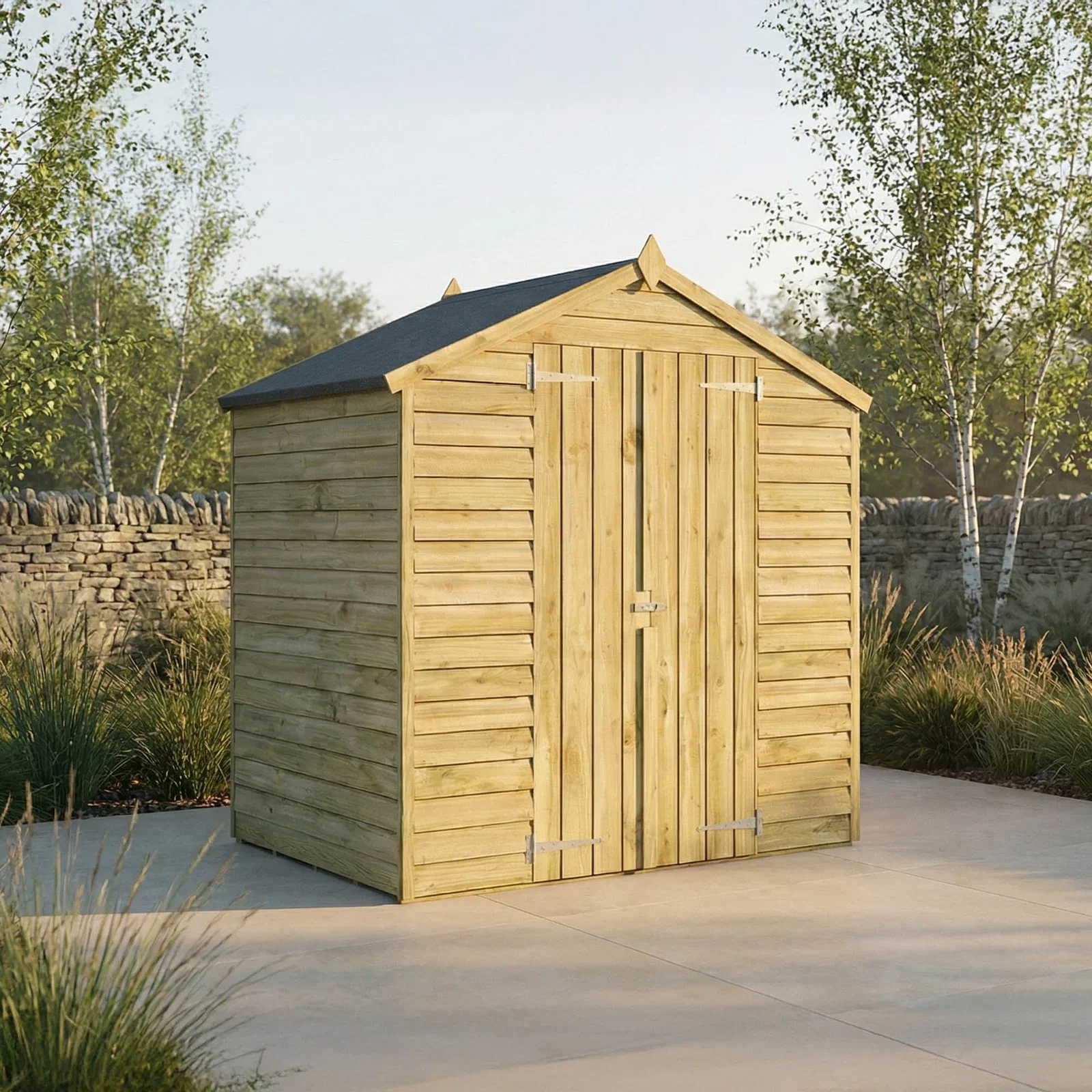 Image of Value Overlap Double Door Apex Shed