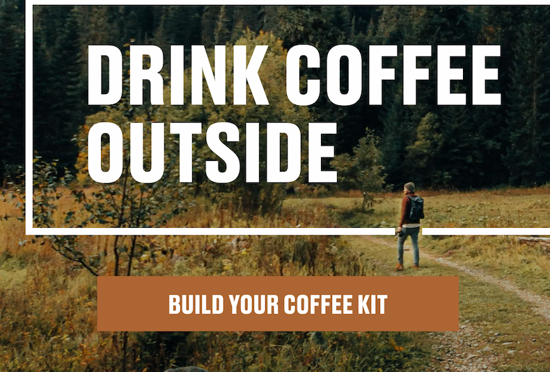 DRINK COFFEE OUTSIDE