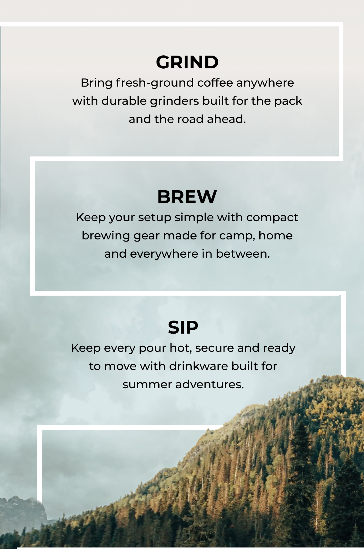 GRIND BREW SIP