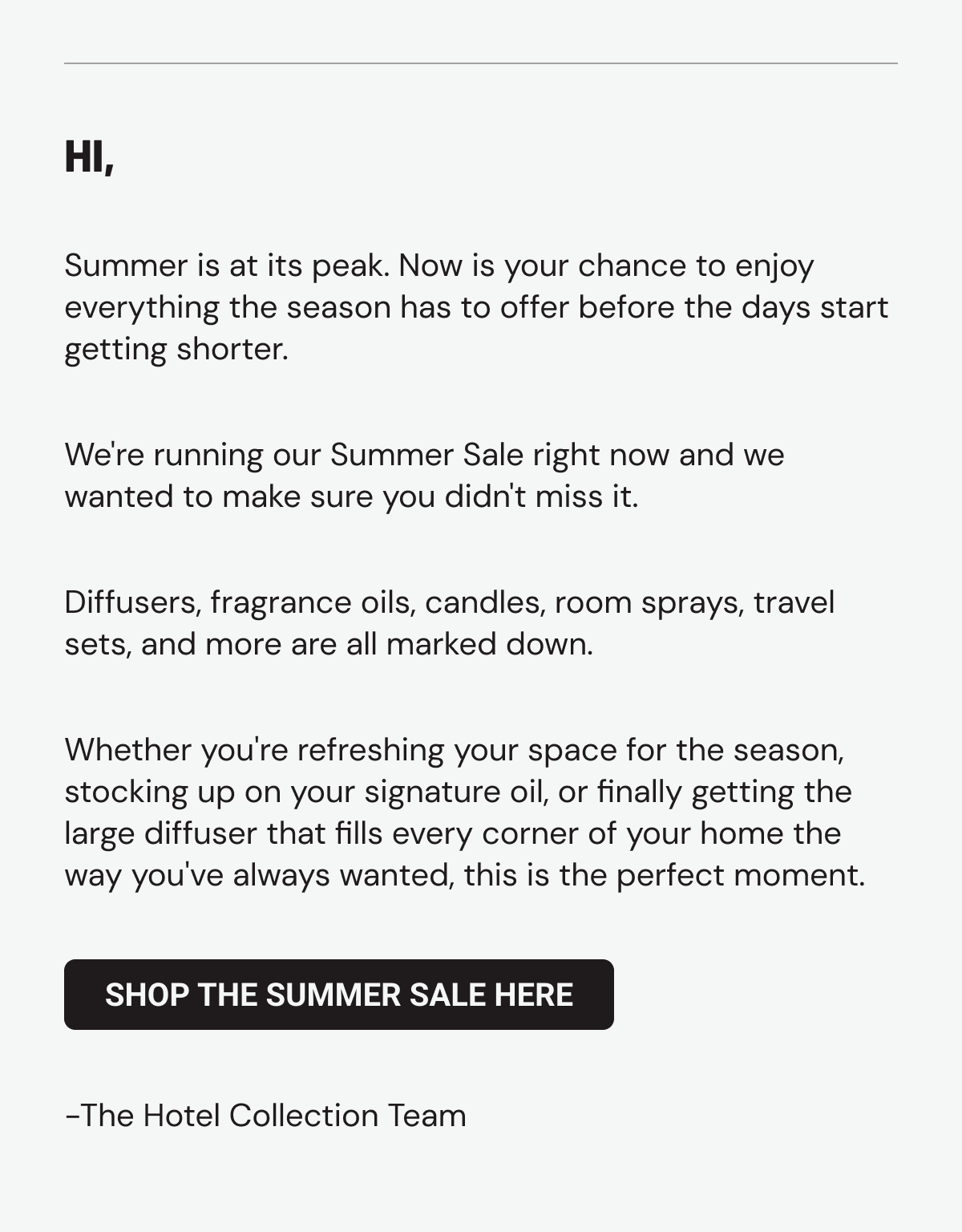 Shop the summer sale here text