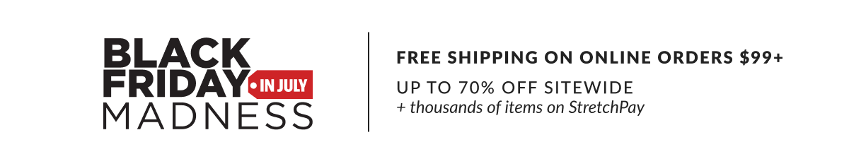 Free shipping on online orders $99+