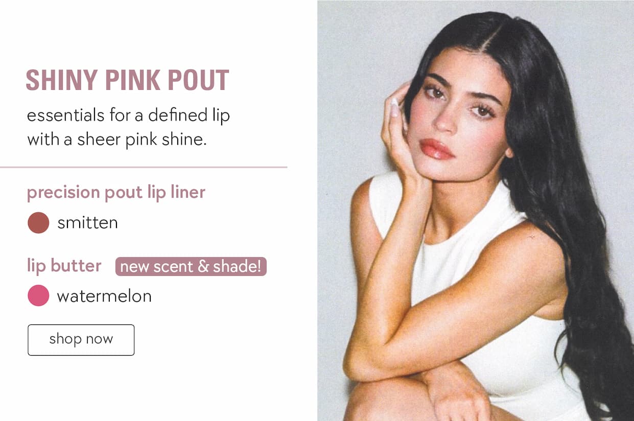 shiny pink pout