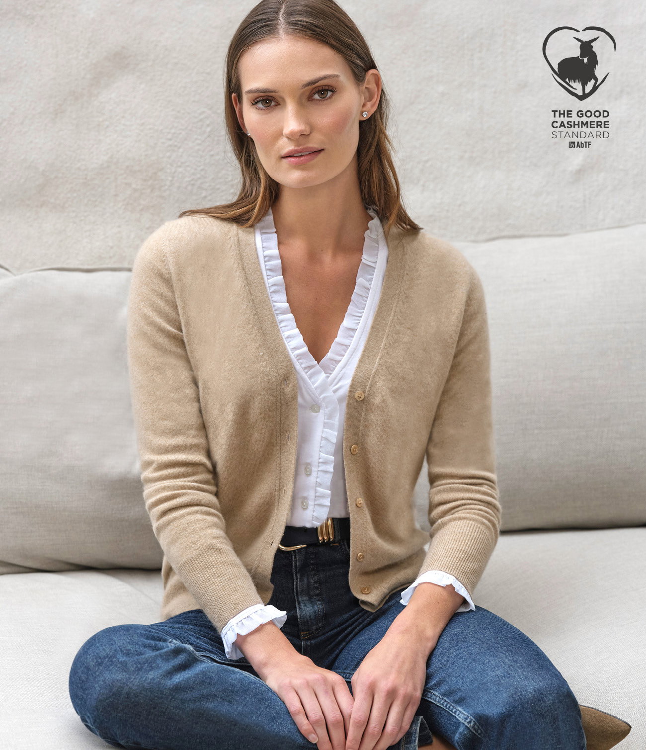Cashmere V Neck Cardigan