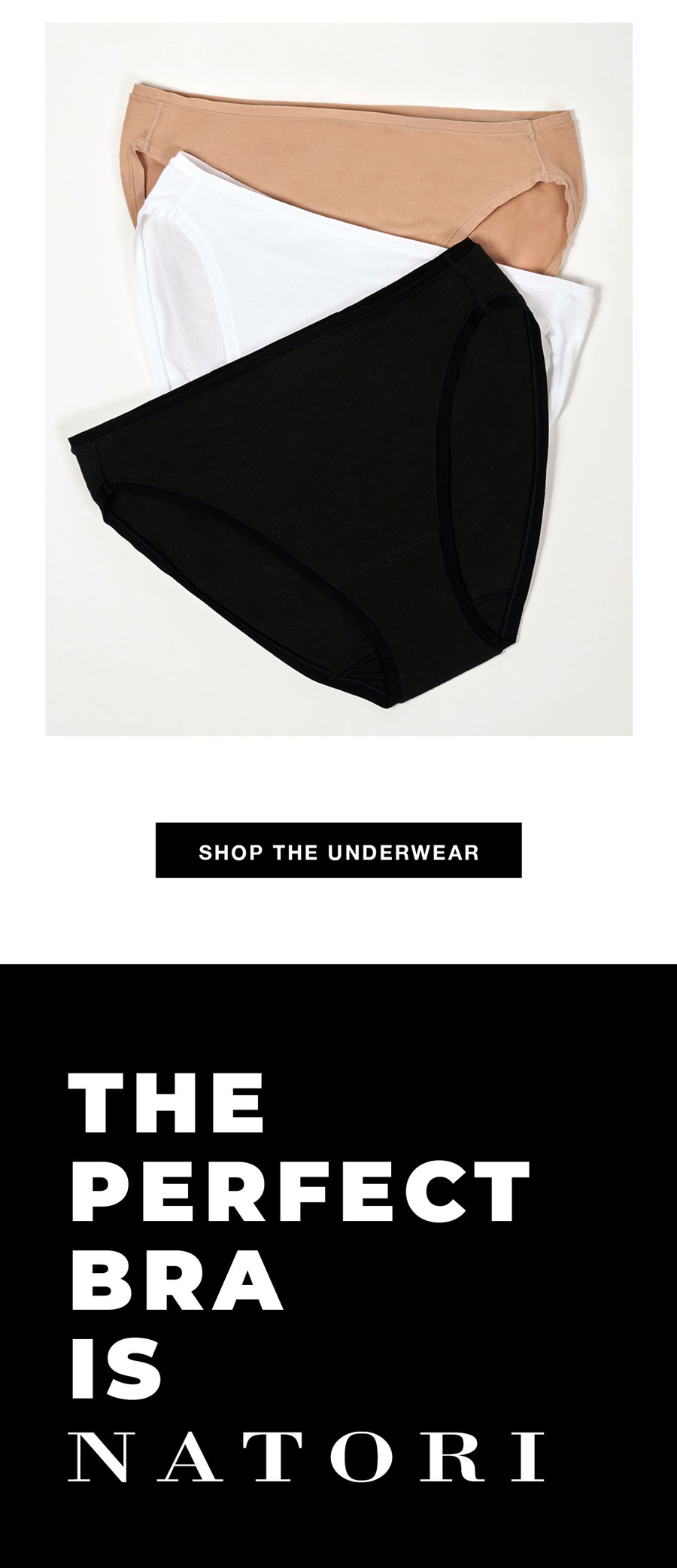 Pair it with the Bliss Bare Cotton High Cut Brief.