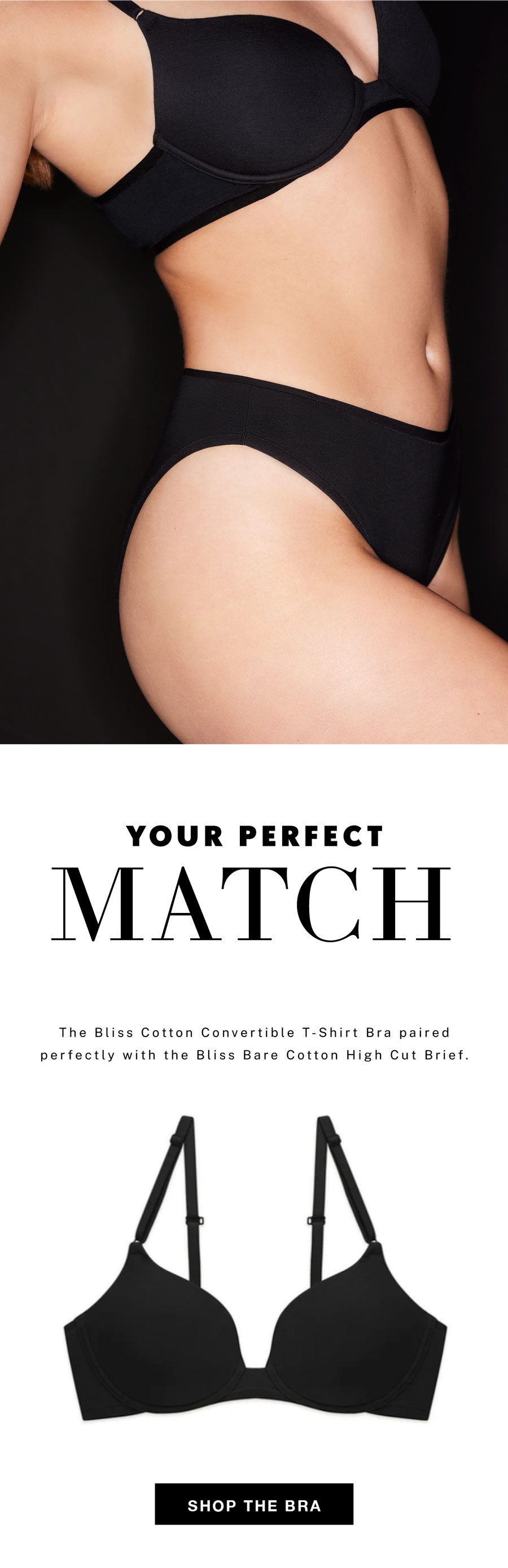 The Bliss Cotton Convertible T-Shirt Bra