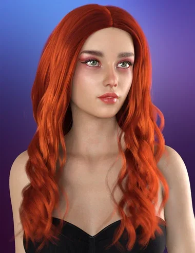 Cassandra Hair For Genesis 9 and 8 Female