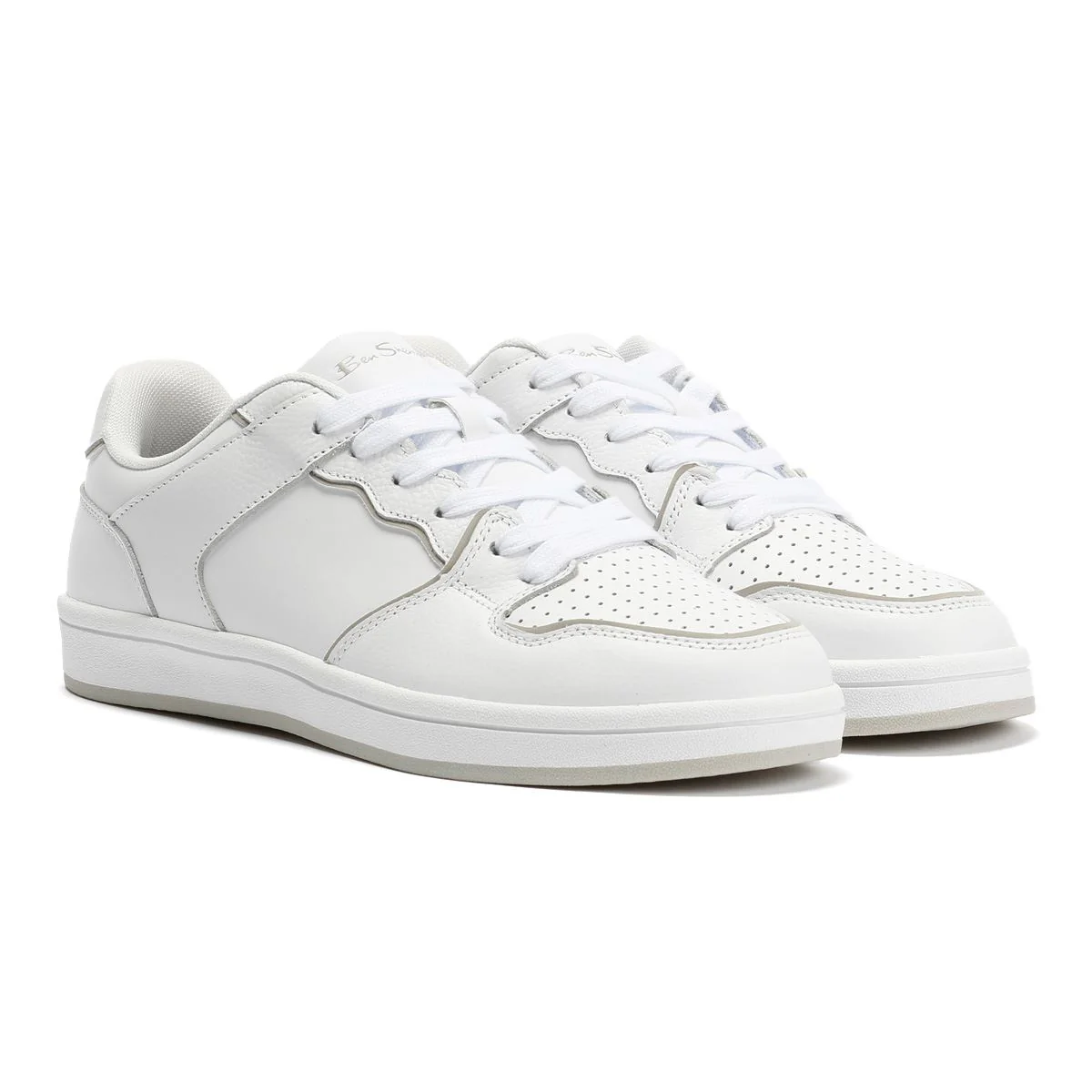 Image of Ben Sherman Club Leather Men's White Trainers
