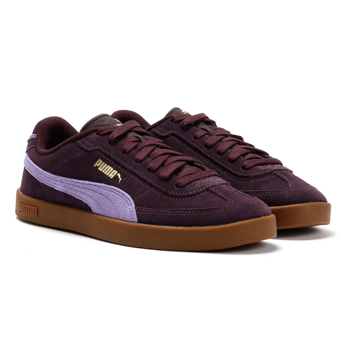 Image of Puma Club II Era Suede Plum Trainers
