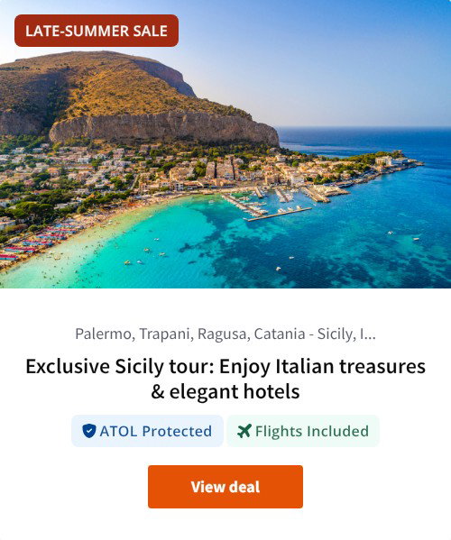 Exclusive Sicily tour: Enjoy Italian treasures &amp; elegant hotels