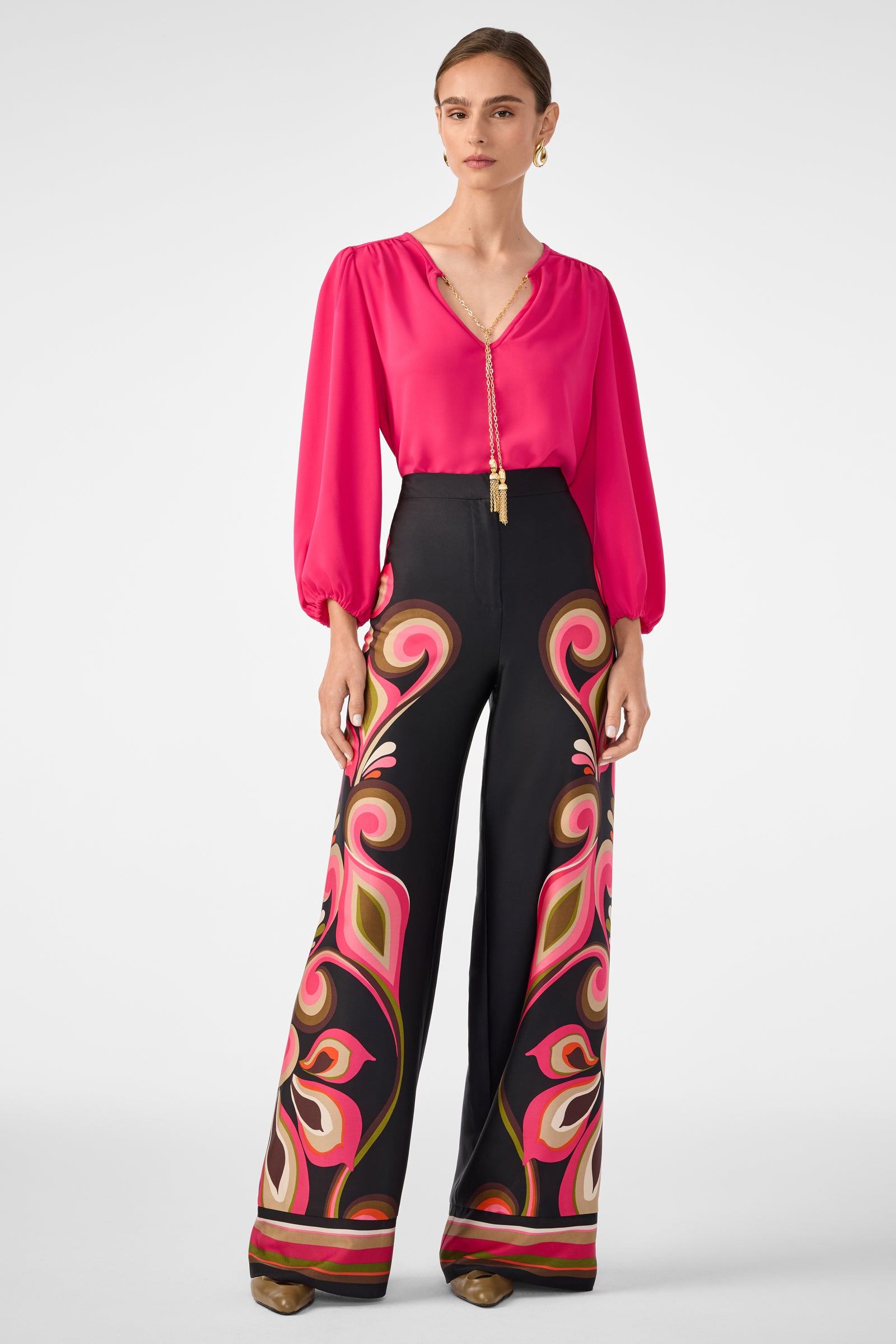 Morabi Split-Neck Top