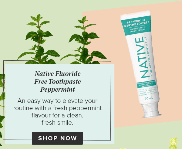 Native Fluoride Free Toothpaste Peppermint