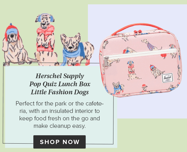 Herschel Supply Pop Quiz Lunch Box Little Herschel Fashion Dogs