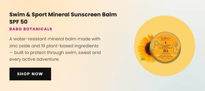 babo BOTANICALS Swim & Sport Mineral Sunscreen Balm SPF 50 2 oz.