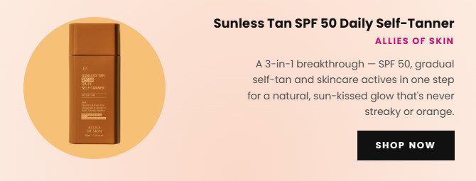 ALLIES OF SKIN Sunless Tan SPF 50 Daily Self-Tanner 1.7 oz