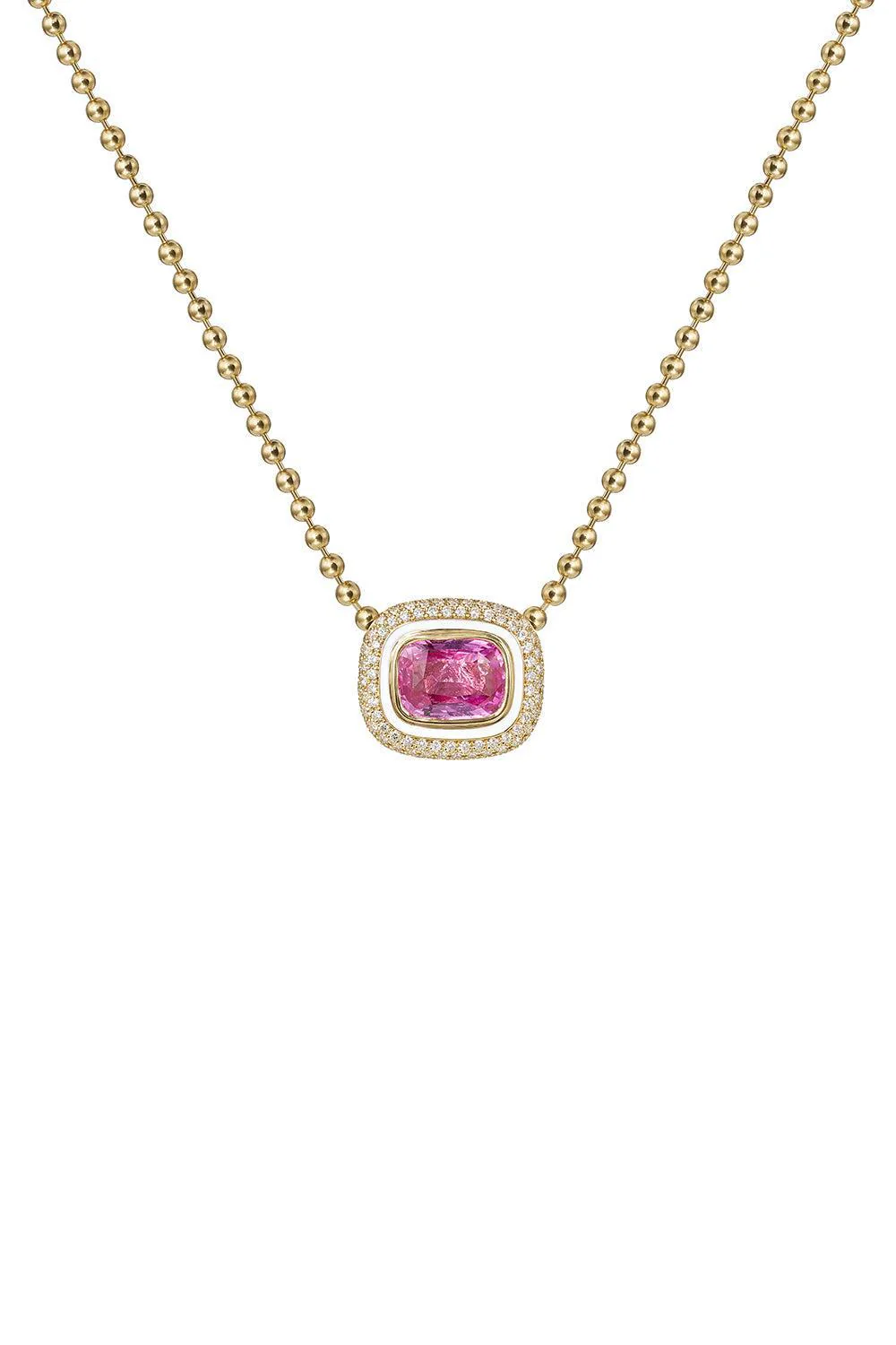 Image of pink sapphire lenox pendant necklace