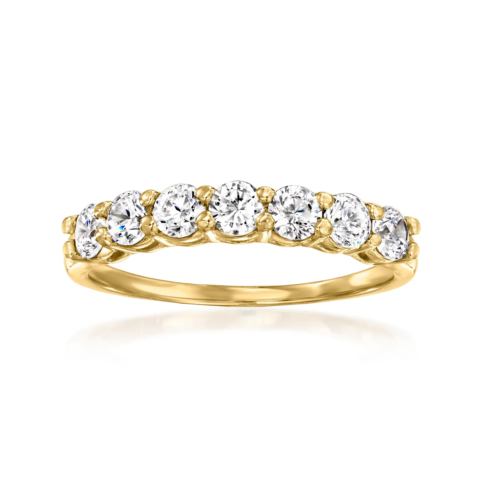 Image of 1.00 ct. t.w. CZ Ring in 14kt Yellow Gold