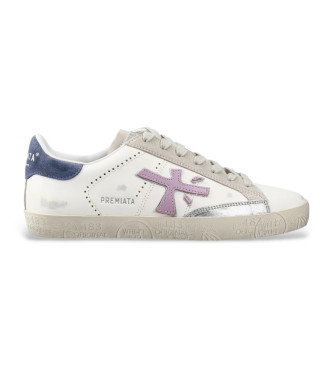 Zapatillas de piel Stevend blanco 