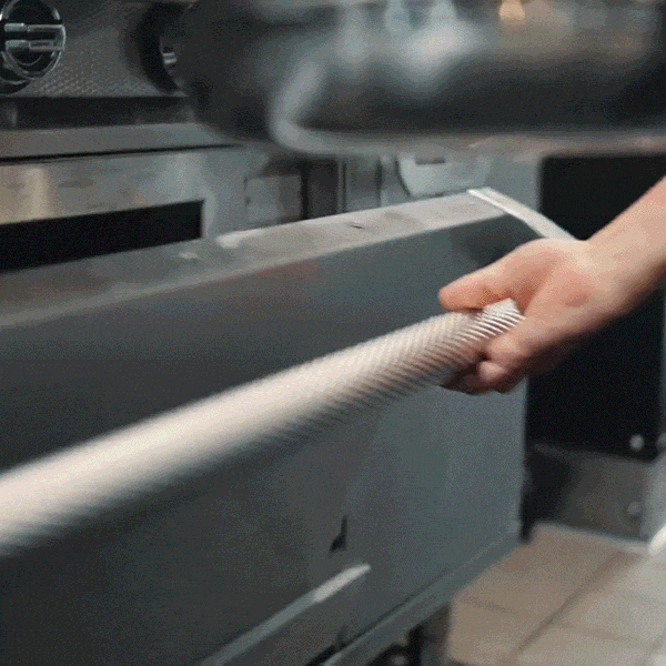 GIF: Cooking in the grill and oven using Hestan skillet