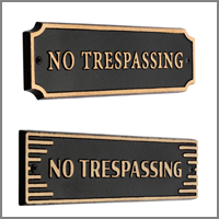 No Trespassing Sign
