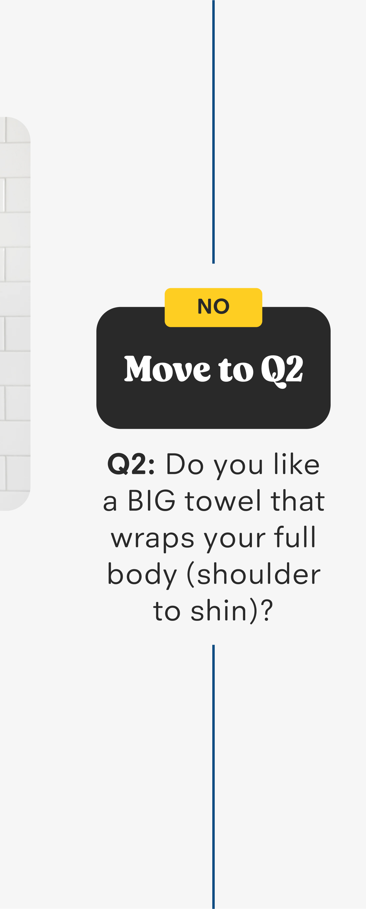 Q2: Do you like a BIG towel that wraps your full body (shoulder to shin)?