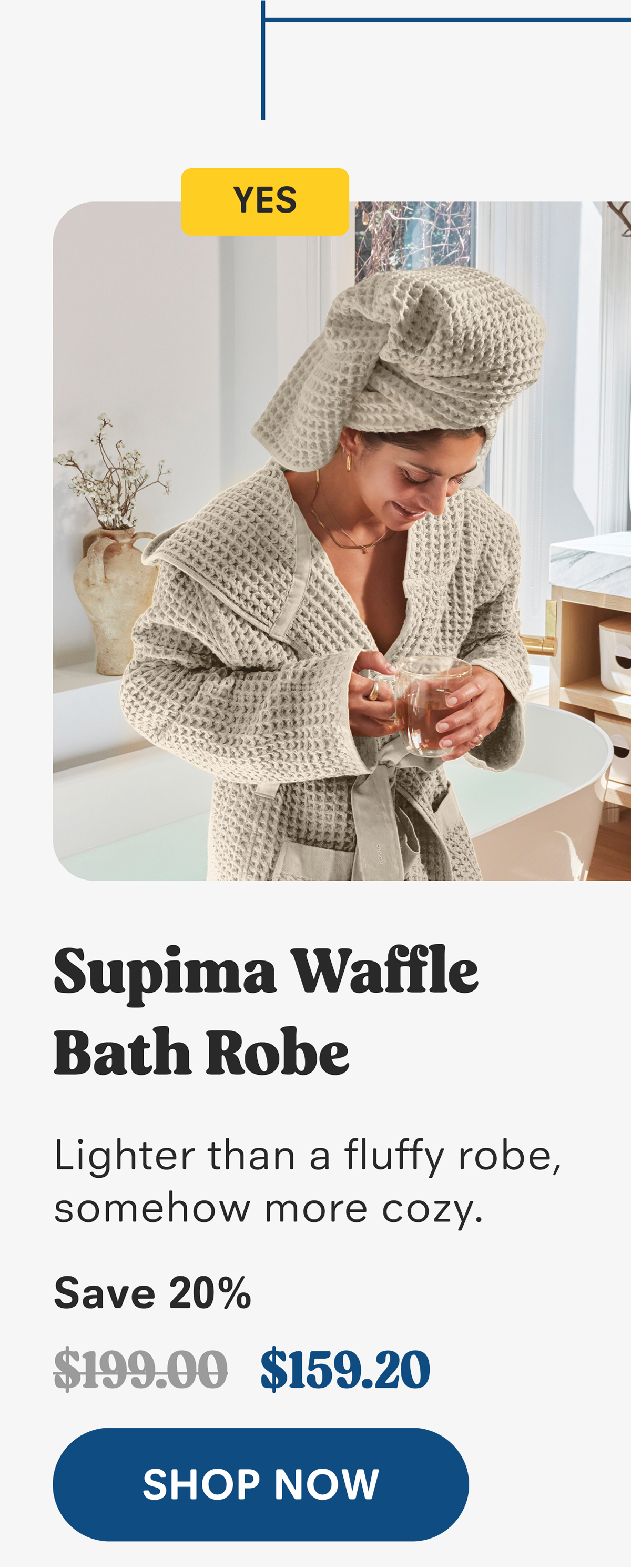 Supima Waffle Bath Robe