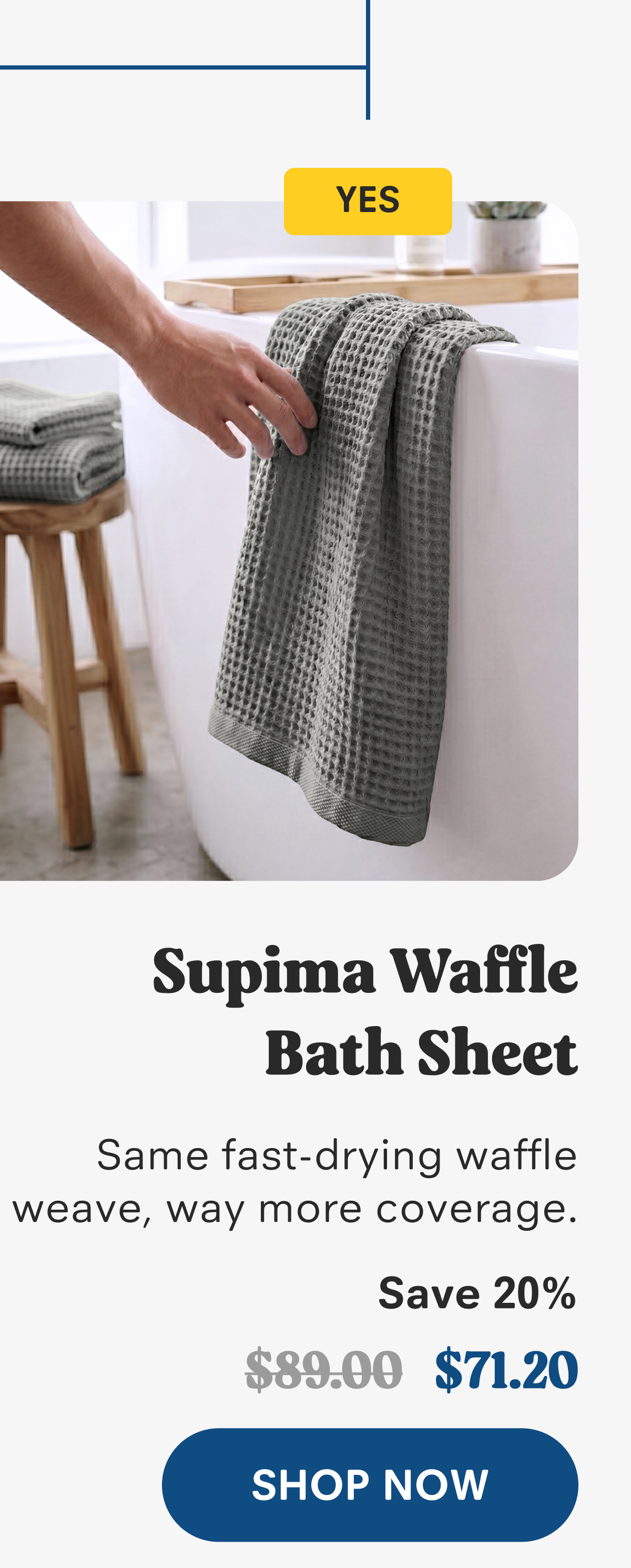 Supima Waffle Bath Sheet