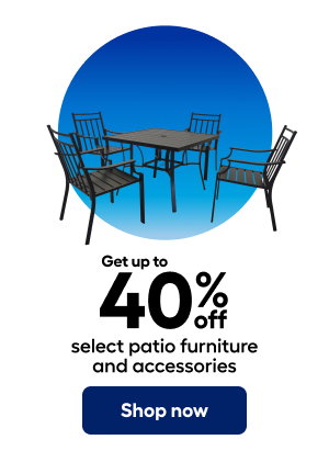 Get up to 40% off select patio furniture and accessories. Shop now