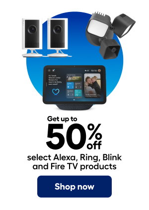 Get up to 50% off select Alexa, Ring, Blink and Fire TV products. Shop now