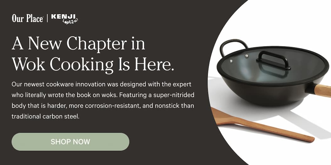 A New Chapter in Wok Cooking is here - Our newest cookware innovation was designed with the expert who literally wrote the book on woks. Featuring a super-nitrided body that is harder, more corrosion-resistant, and nonstick than traditional carbon steel. - Shop Now