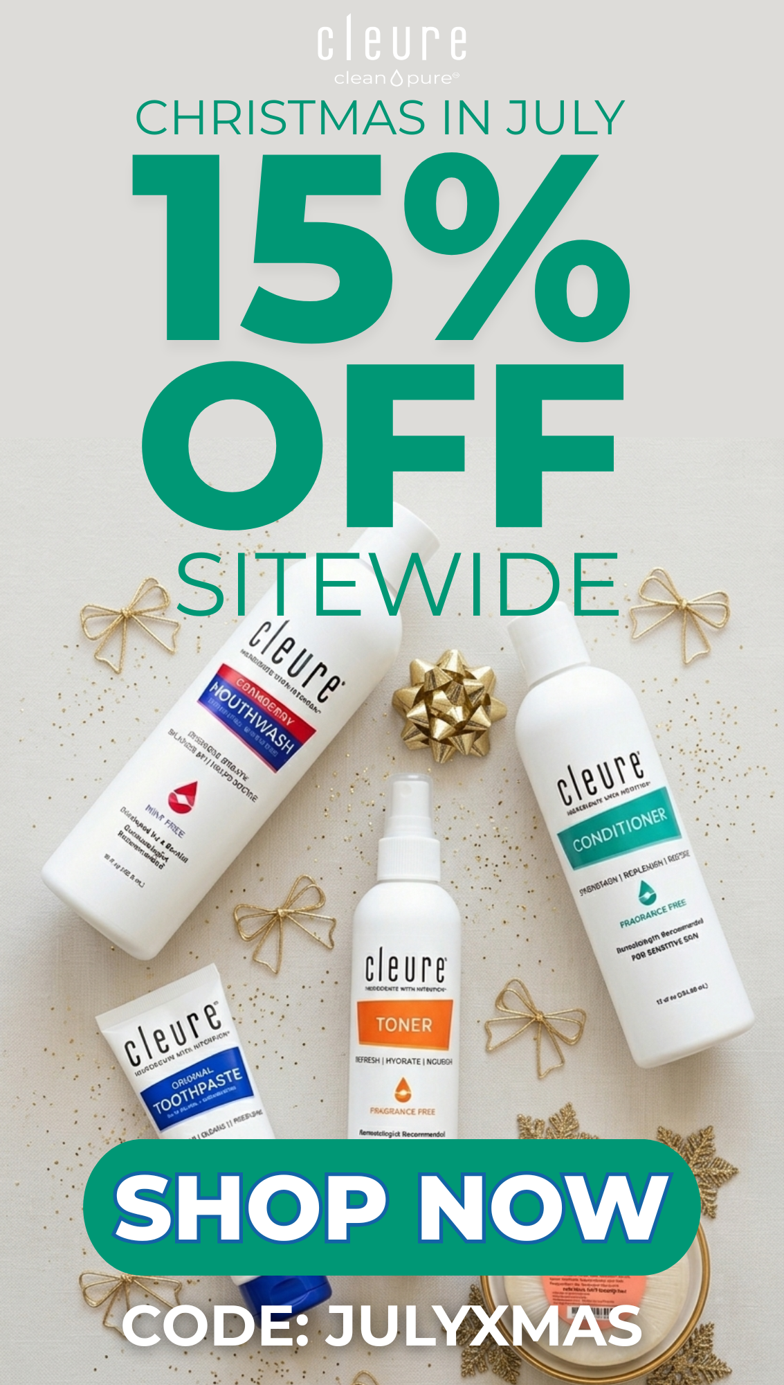 15% off sitewide. code: julyxmas