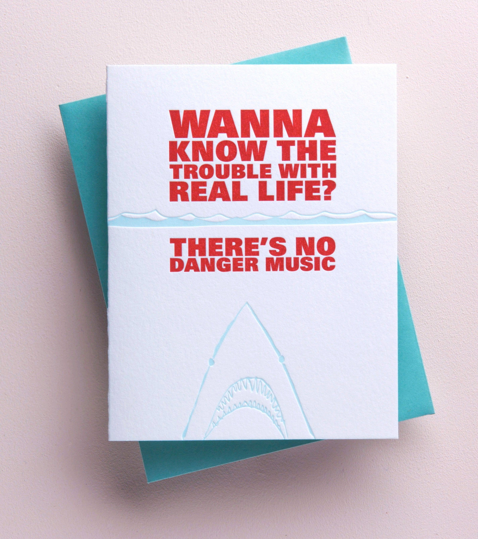 Image of Shark Card - funny friend greeting card