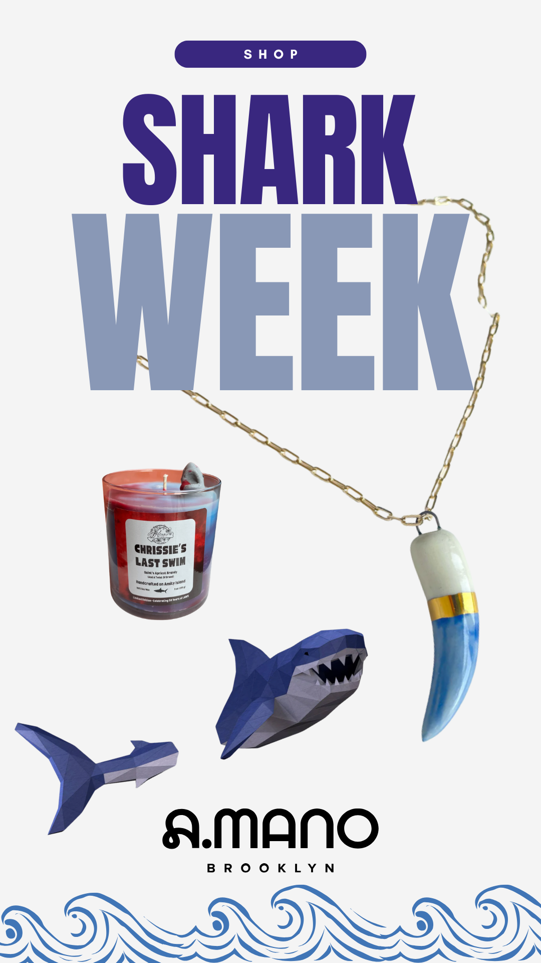 Shark Week Papercraft Shark | A.MANO Brooklyn