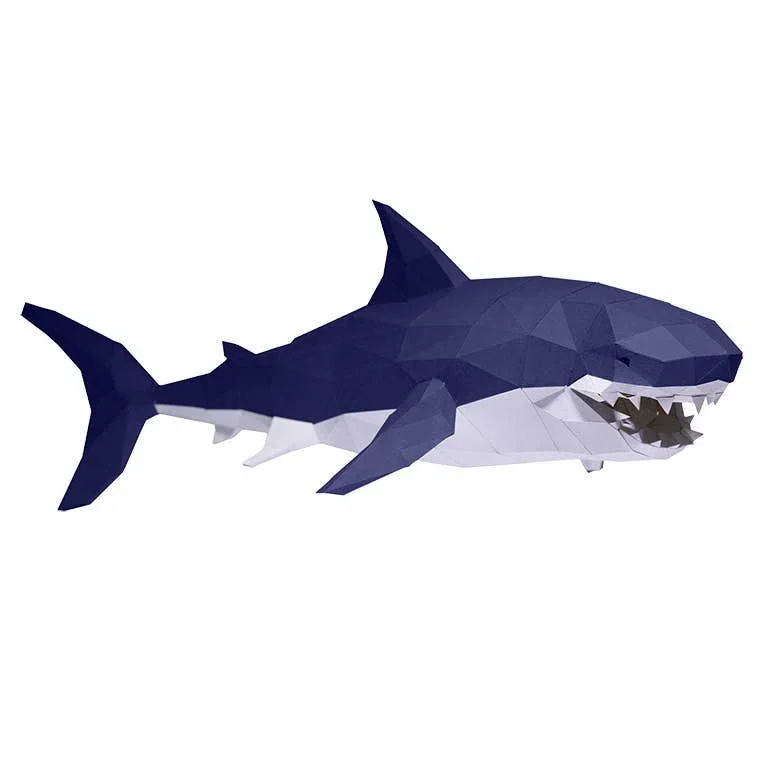 Image of 3D Shark Origami Model PaperCraft