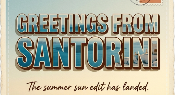 greetings from santorini