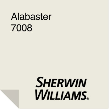 Sherwin-Williams Alabaster Paint Sample